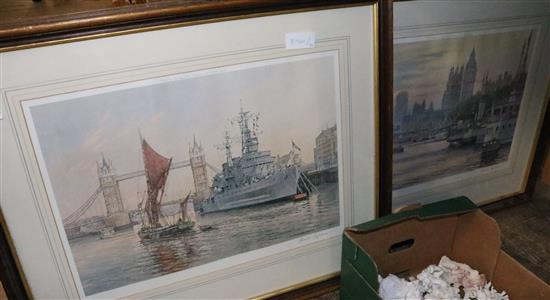 Pair of Frank Shipsides prints